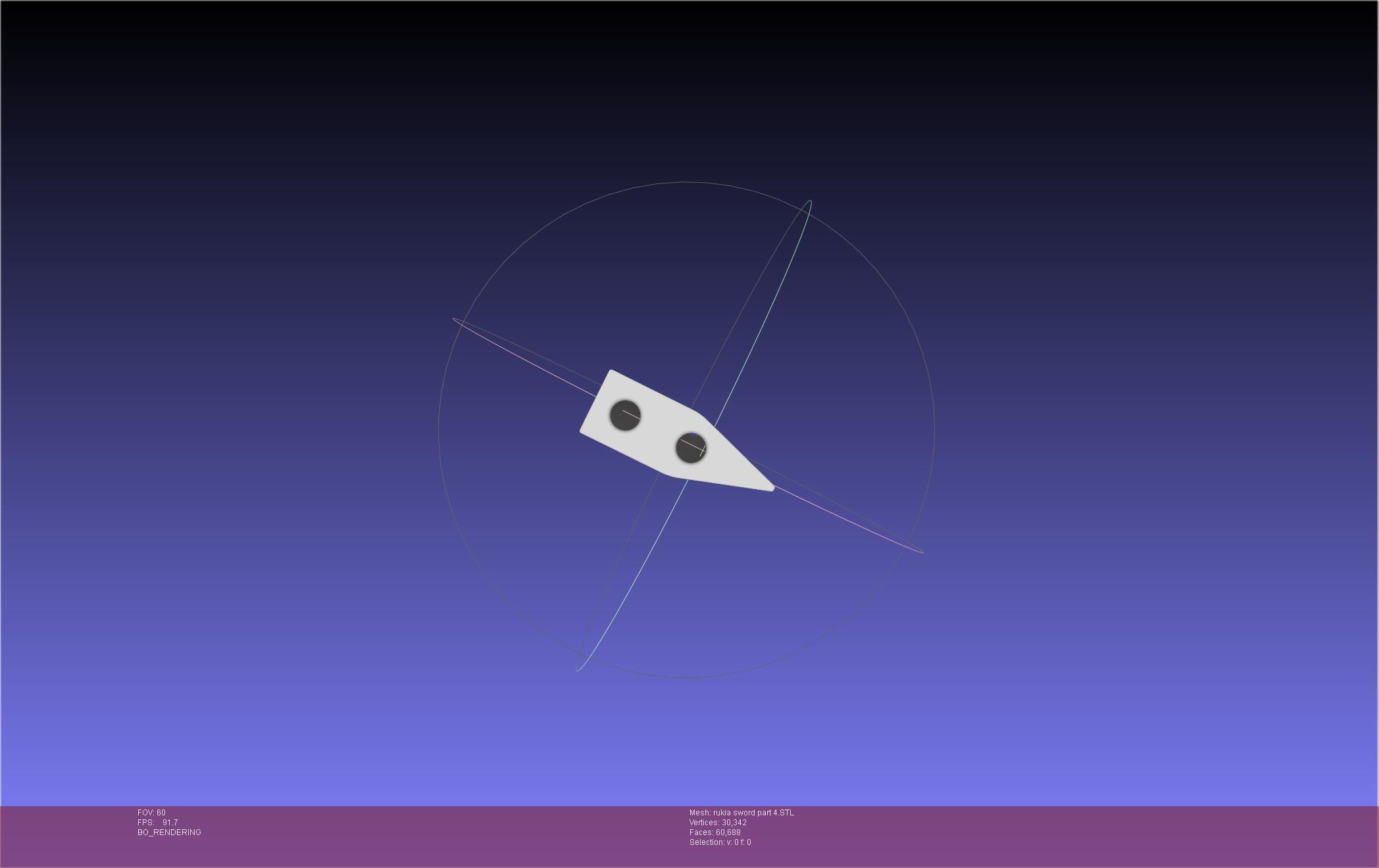 Bleach Kuchiki Rukia Sword Printable Assembly 3D print model_99