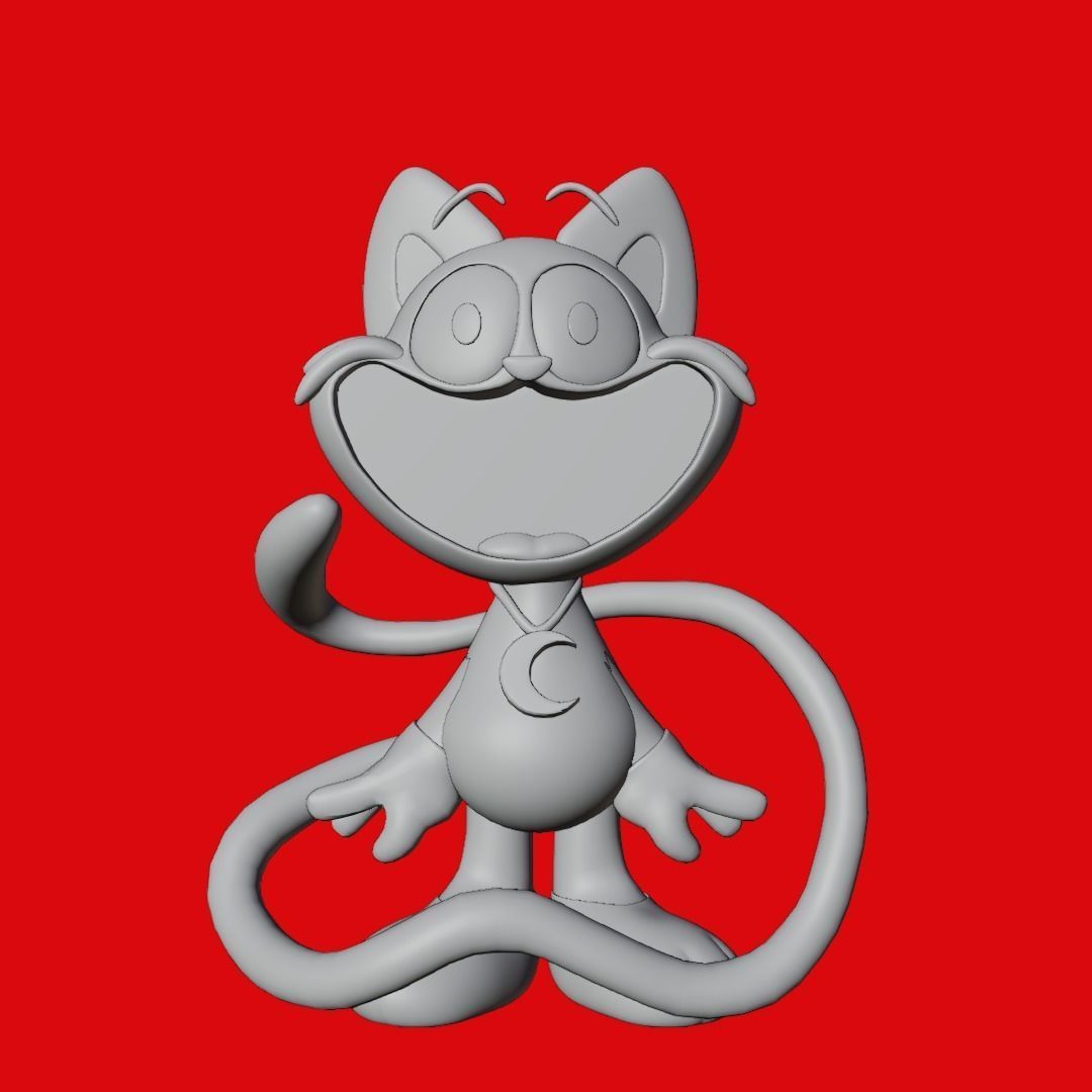 Catnap 3d character poppy play time video game  Low-poly 3D model_3