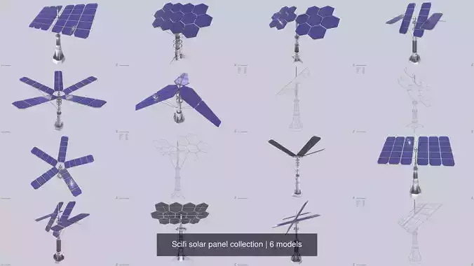 Scifi solar panel collection