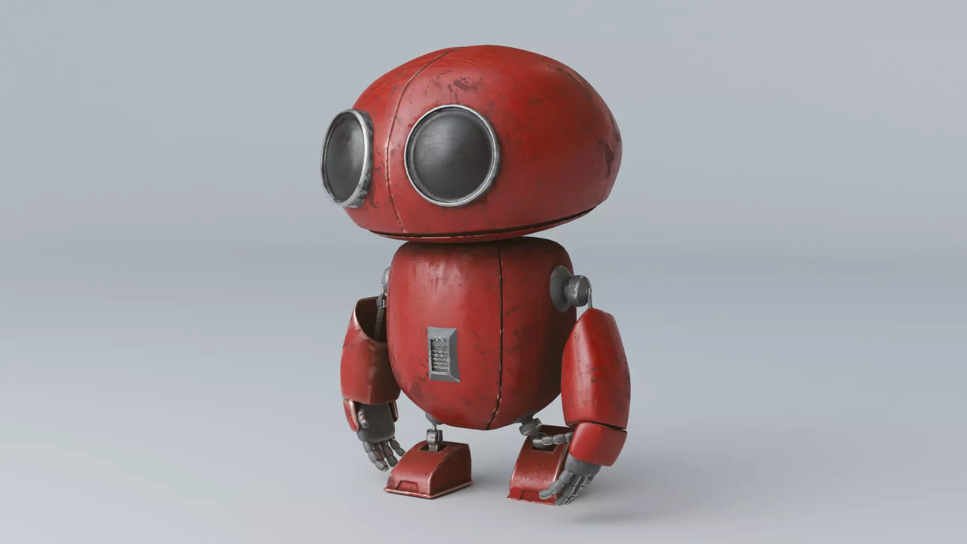 Robot Low-poly 3D model_0