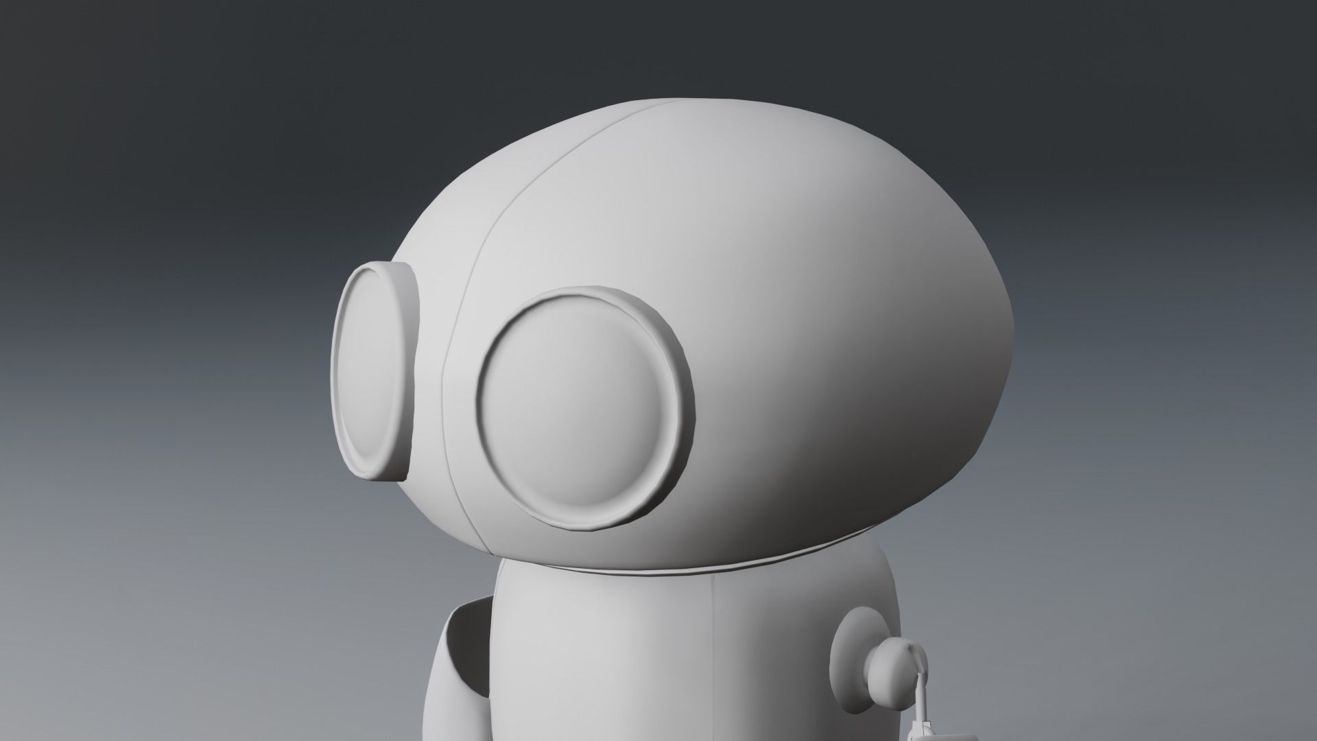 Robot Low-poly 3D model_15