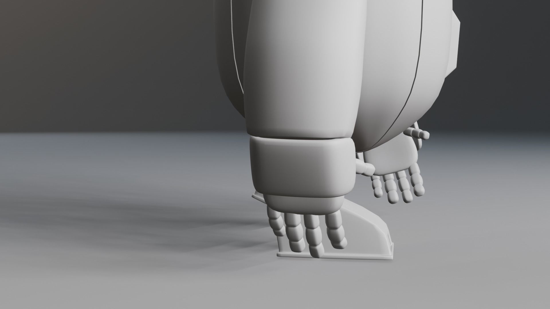 Robot Low-poly 3D model_14