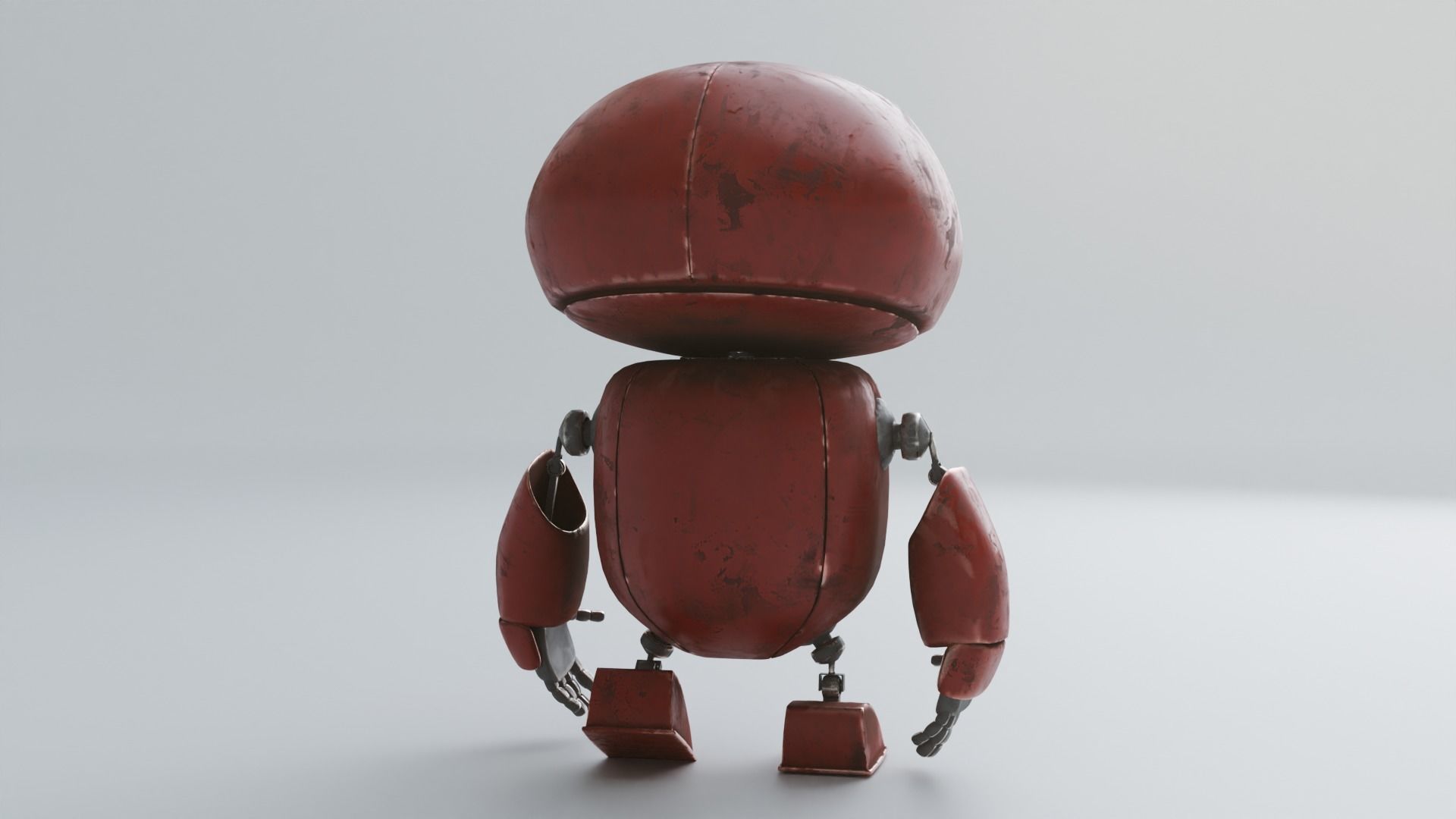 Robot Low-poly 3D model_6
