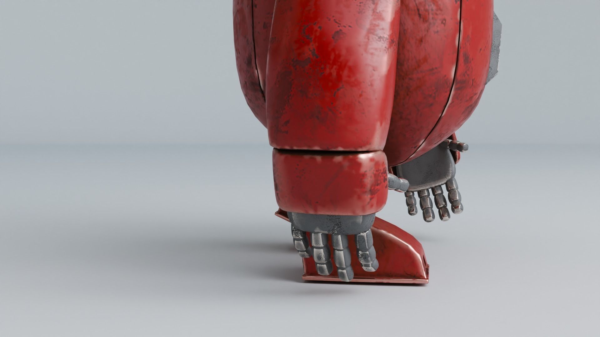 Robot Low-poly 3D model_7