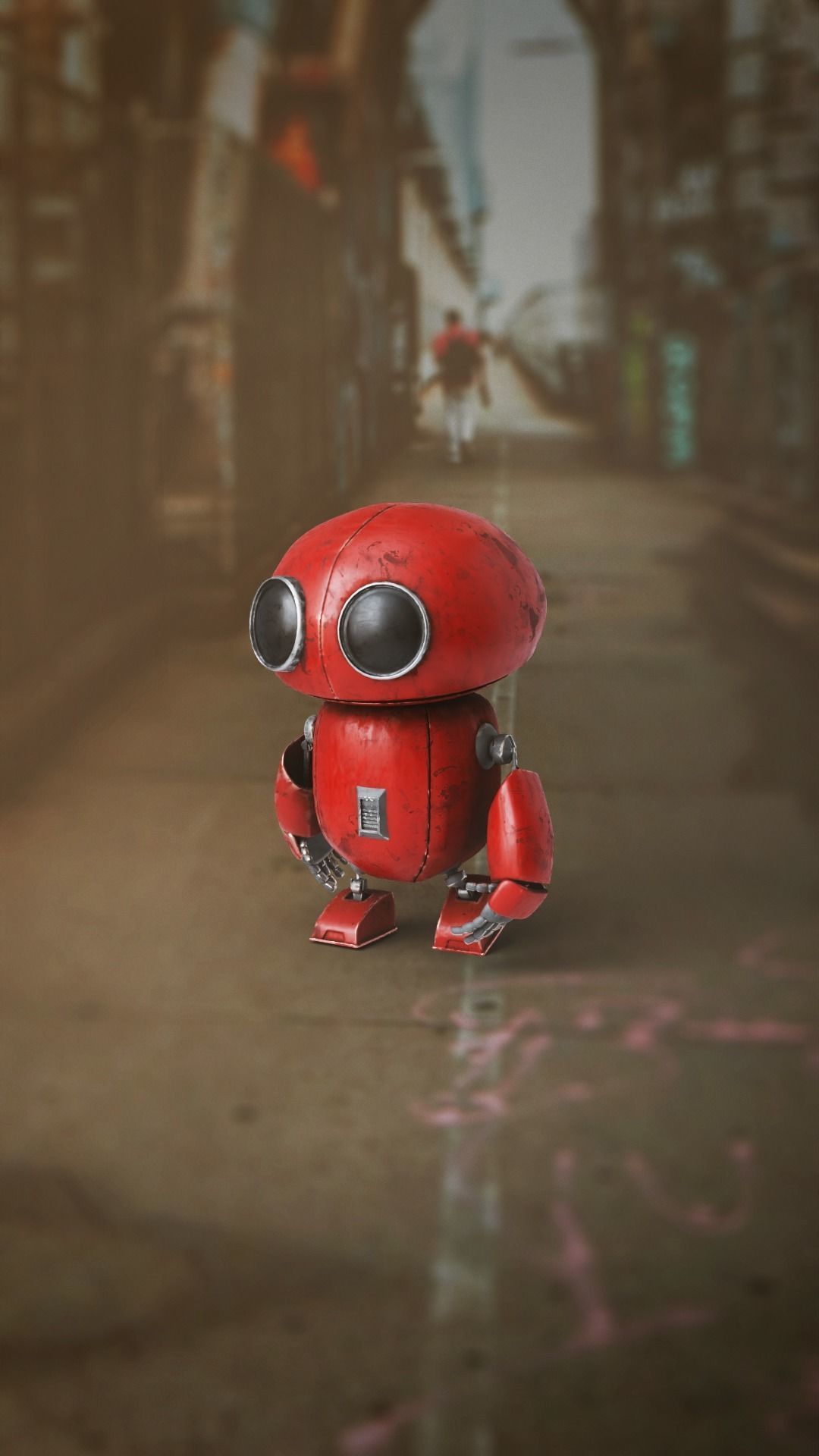 Robot Low-poly 3D model_4