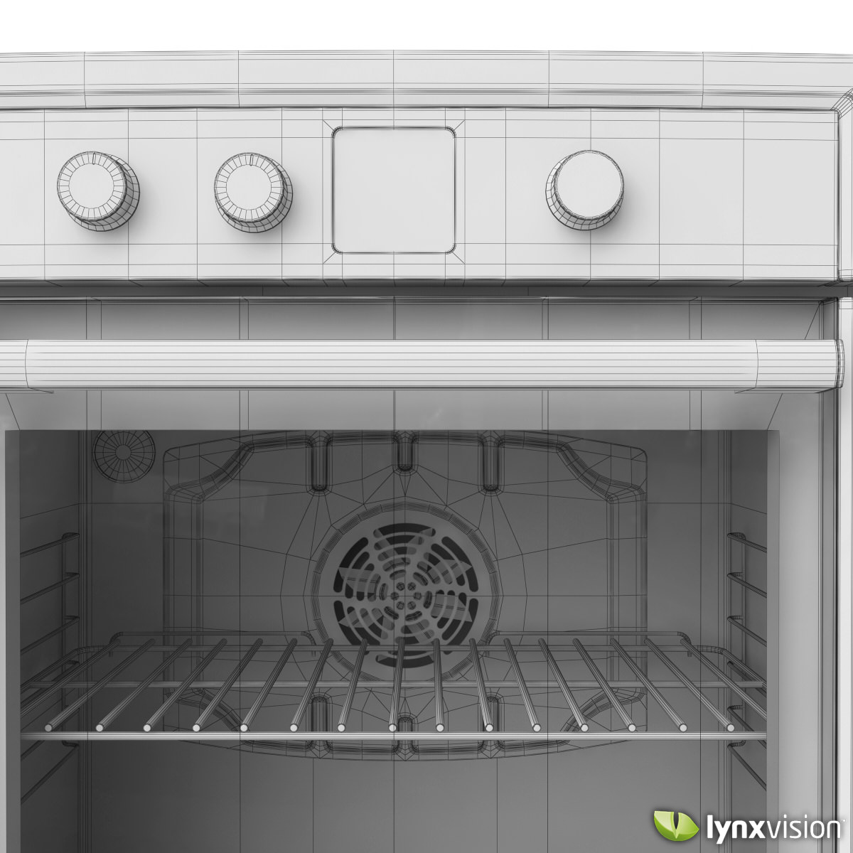 Bosch 300 Series Double Oven 3D model_4