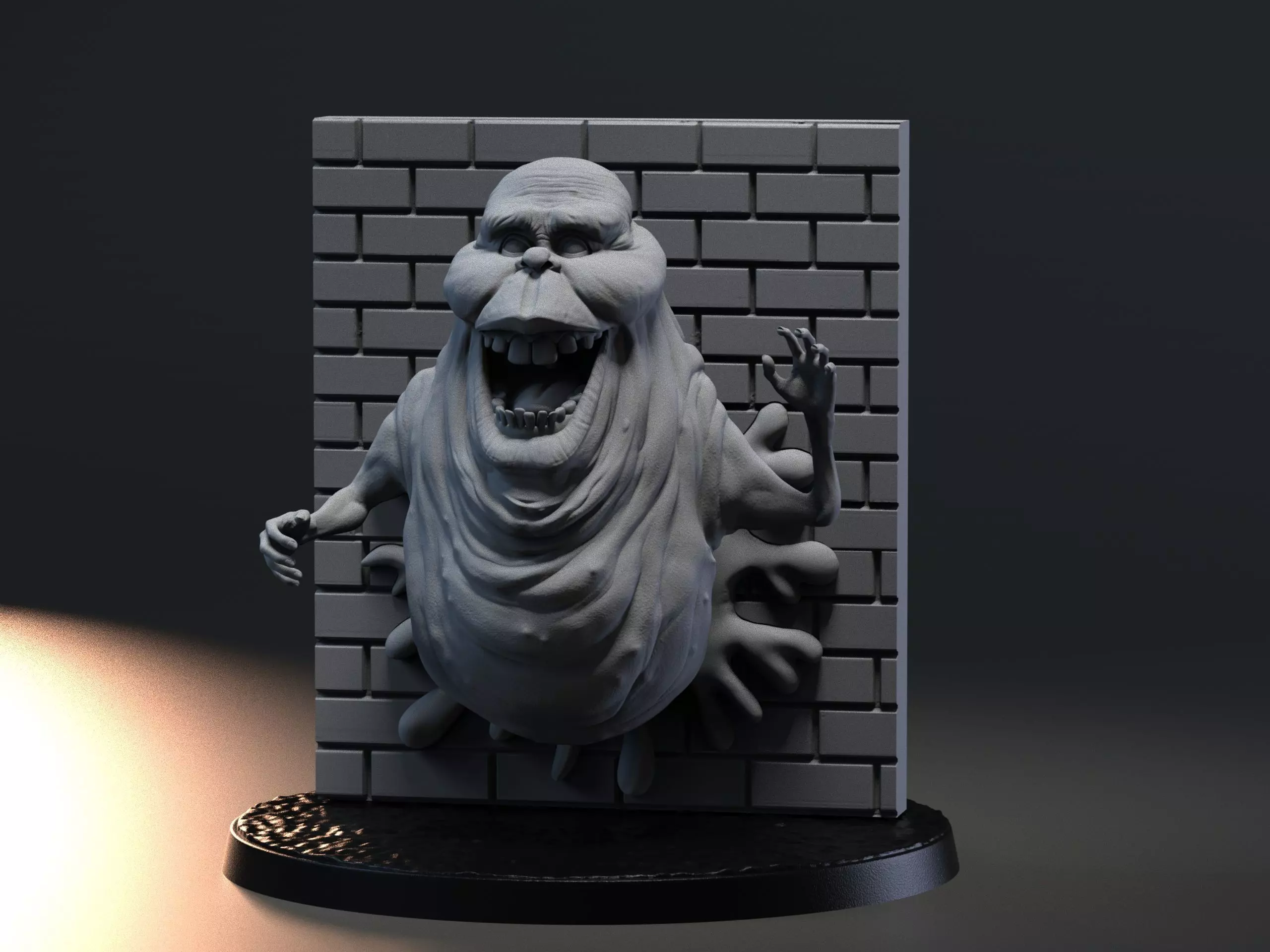 slimer  3D print model_0