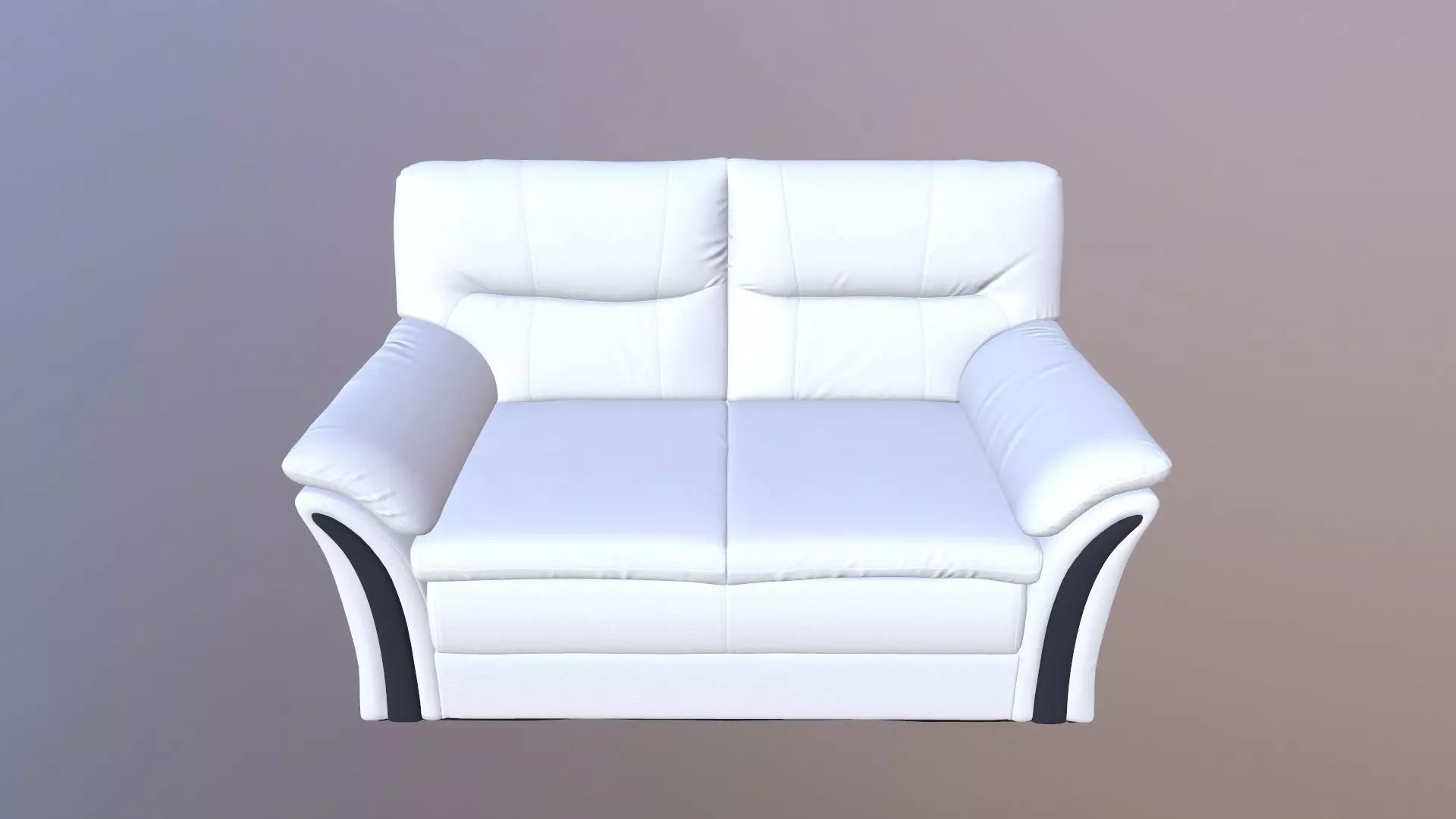 Leather Sofa 2 Seater 3D model
