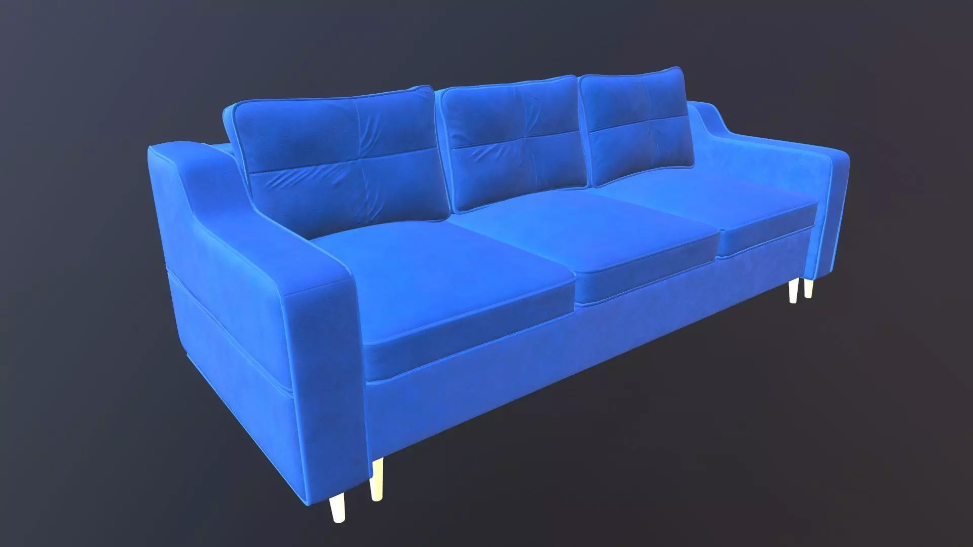 Leather Sofa 3 Seater 3D model