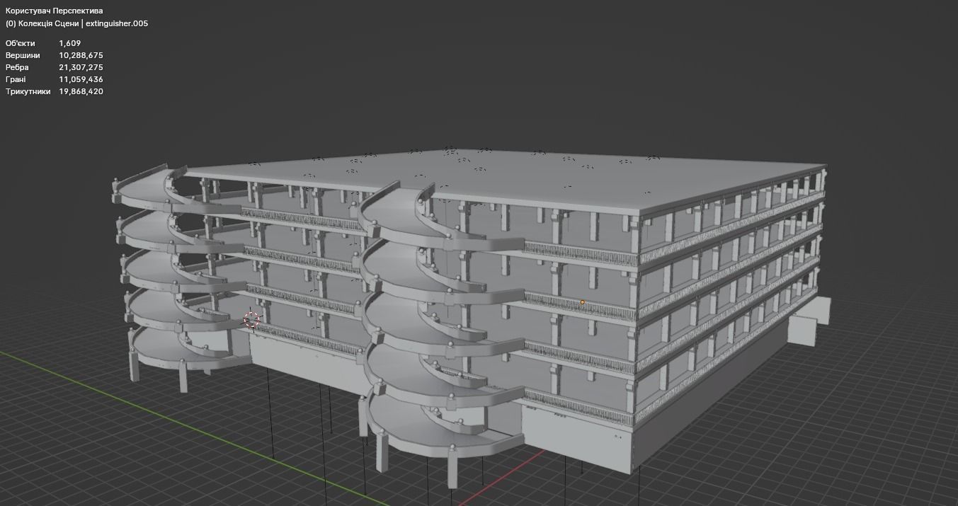 Japanese Parking Lot 3D model_13