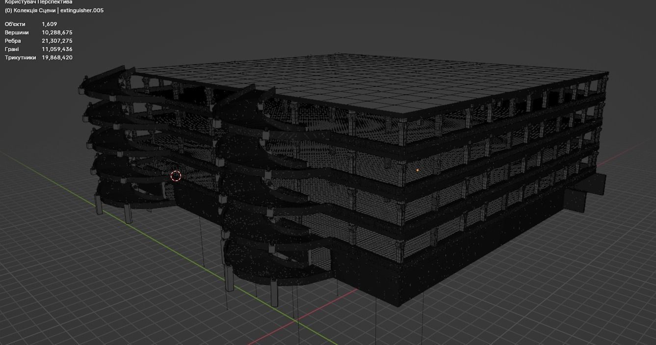 Japanese Parking Lot 3D model_15