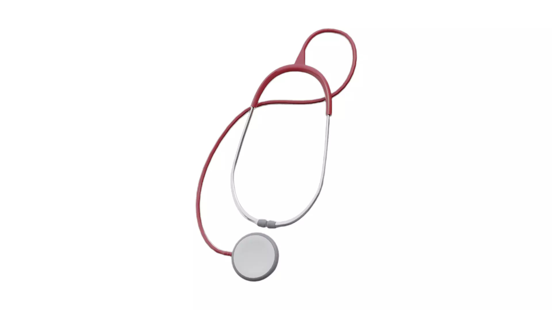 Stetoskop Low-poly 3D model_0