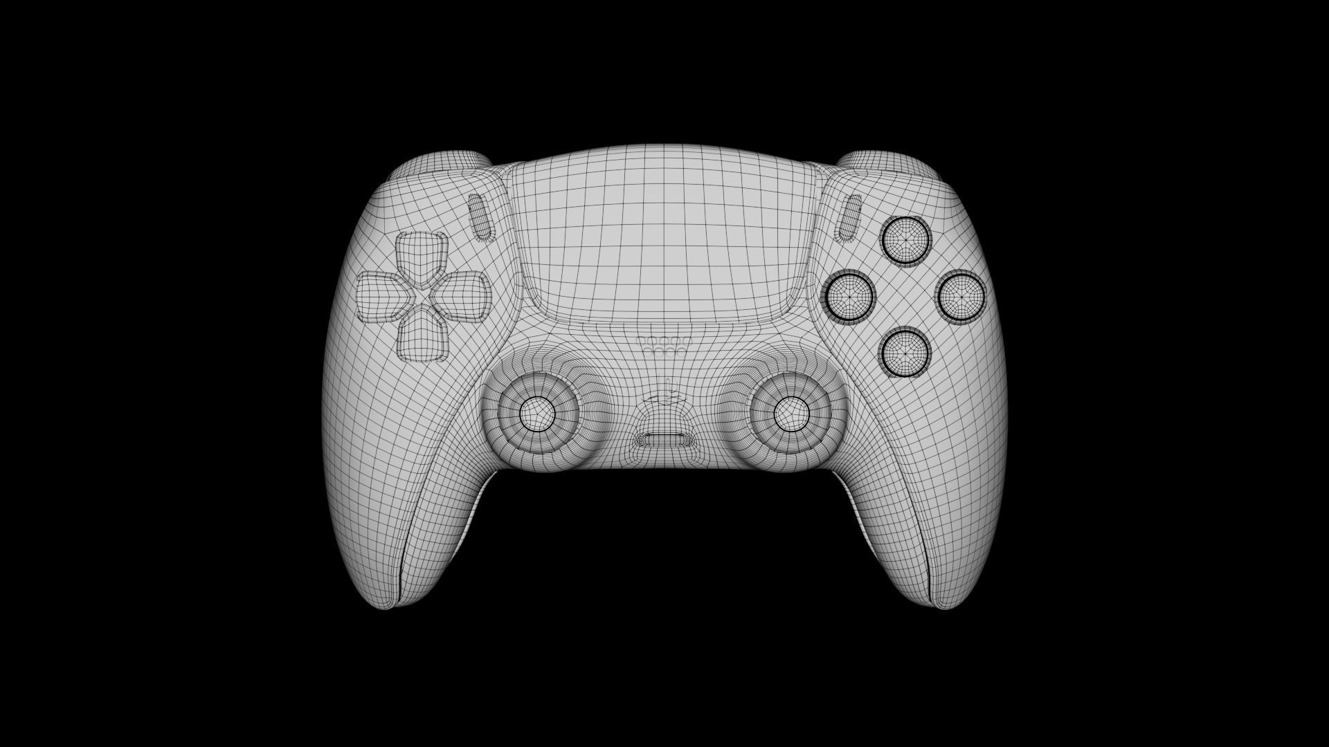 PS5 Controller - 3D Model Free low-poly 3D model_6