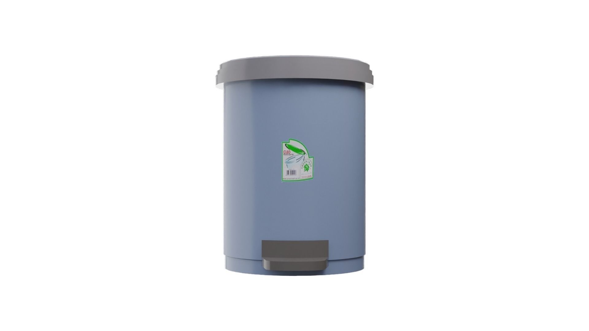 Hospital Trash Can Low-poly 3D model_3
