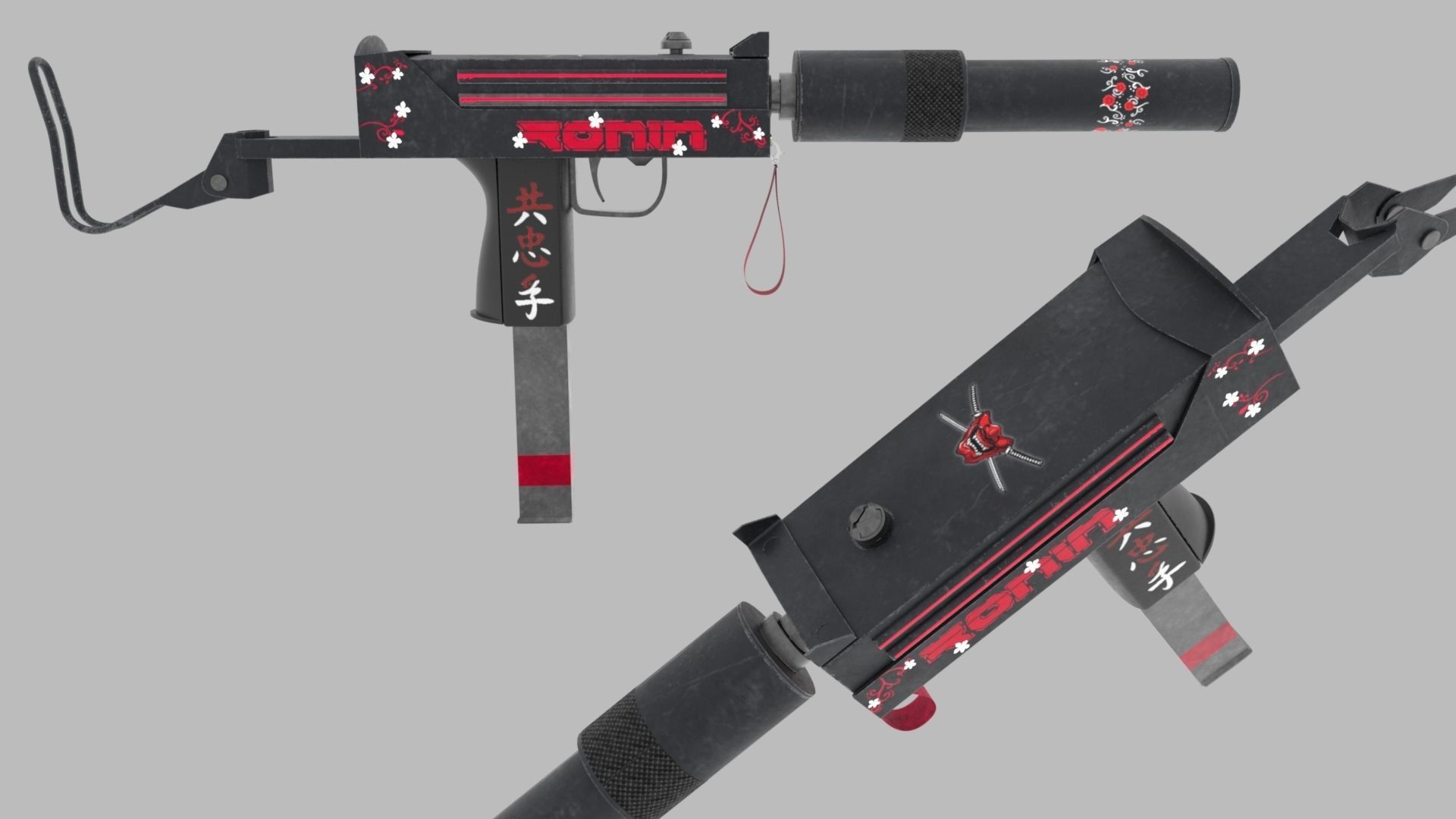 Mac 10 SMG - 3D Model Low-poly 3D model_1