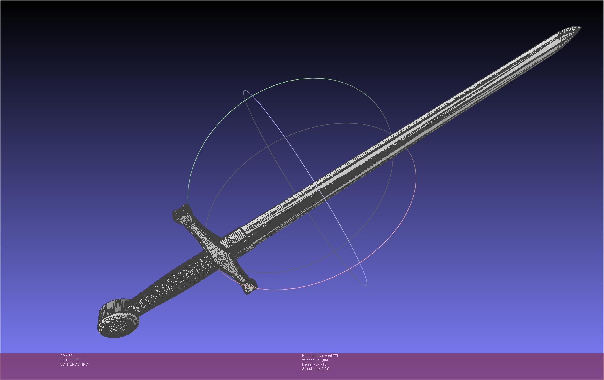 Murder Drones Tessa Sword Printable Assembly 3D print model_32