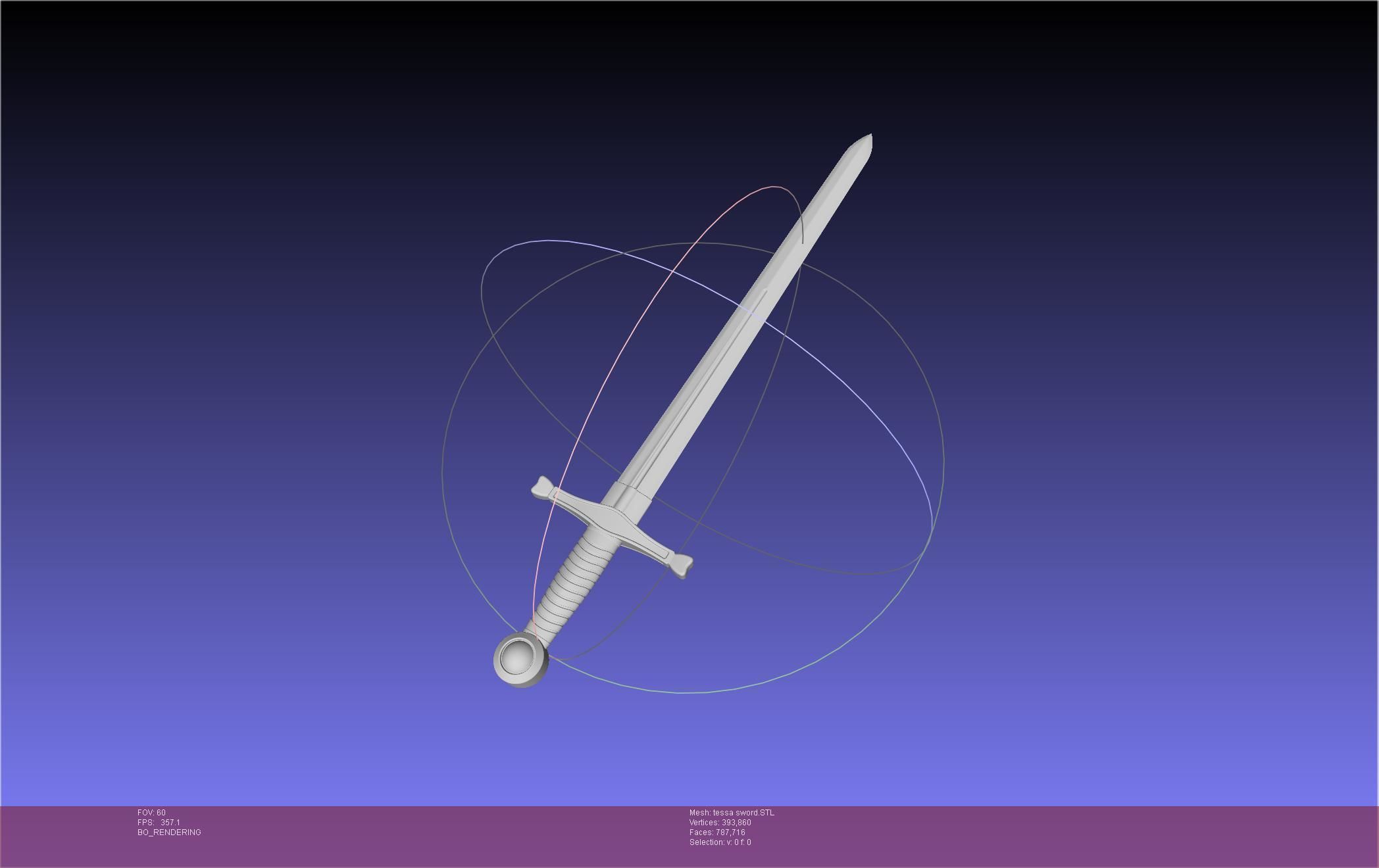 Murder Drones Tessa Sword Printable Assembly 3D print model_16