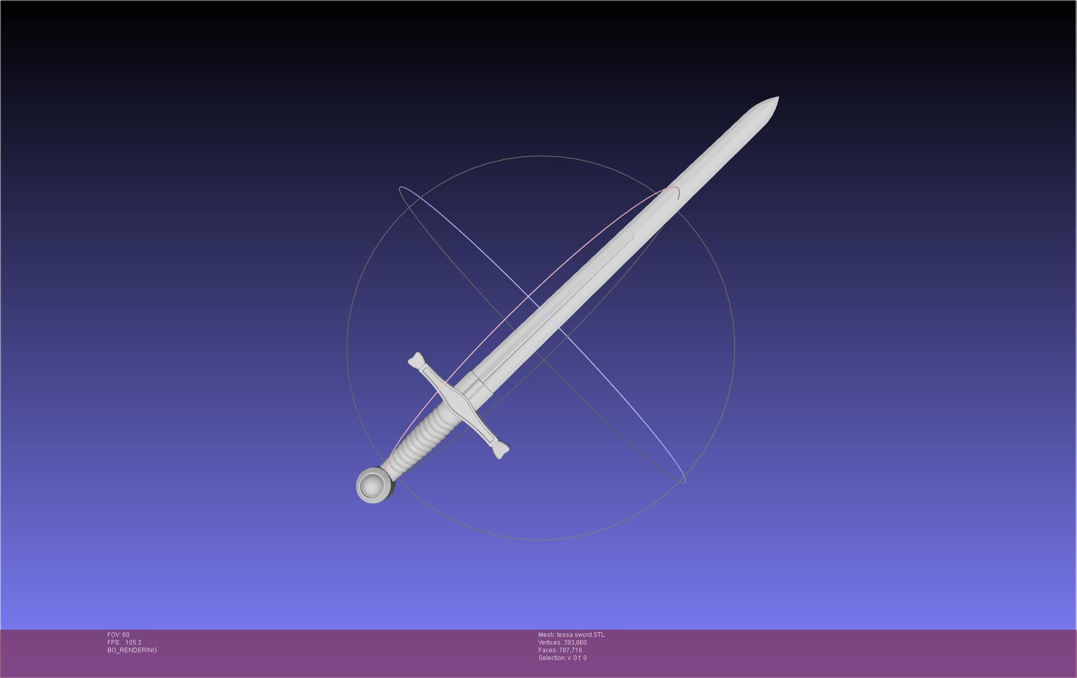 Murder Drones Tessa Sword Printable Assembly 3D print model_3