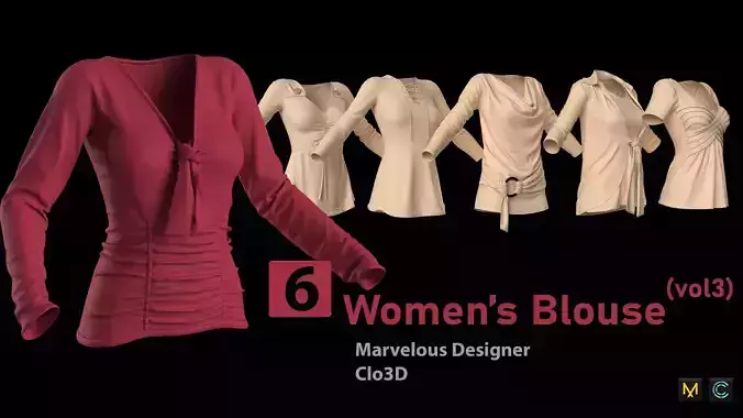 6 Womens Blouse -vol3