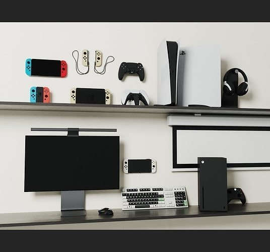 game PS5  SWITCH XBOX 3D model