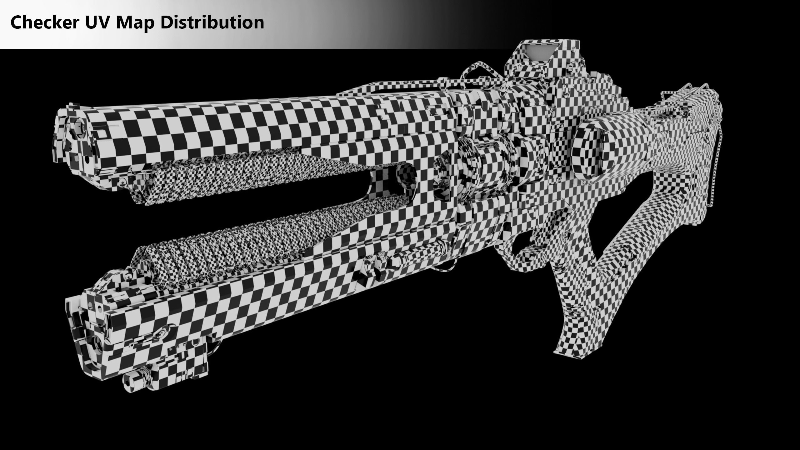 Xeno Rail Gun - A Concept 3D Weapon Low-poly 3D model_2