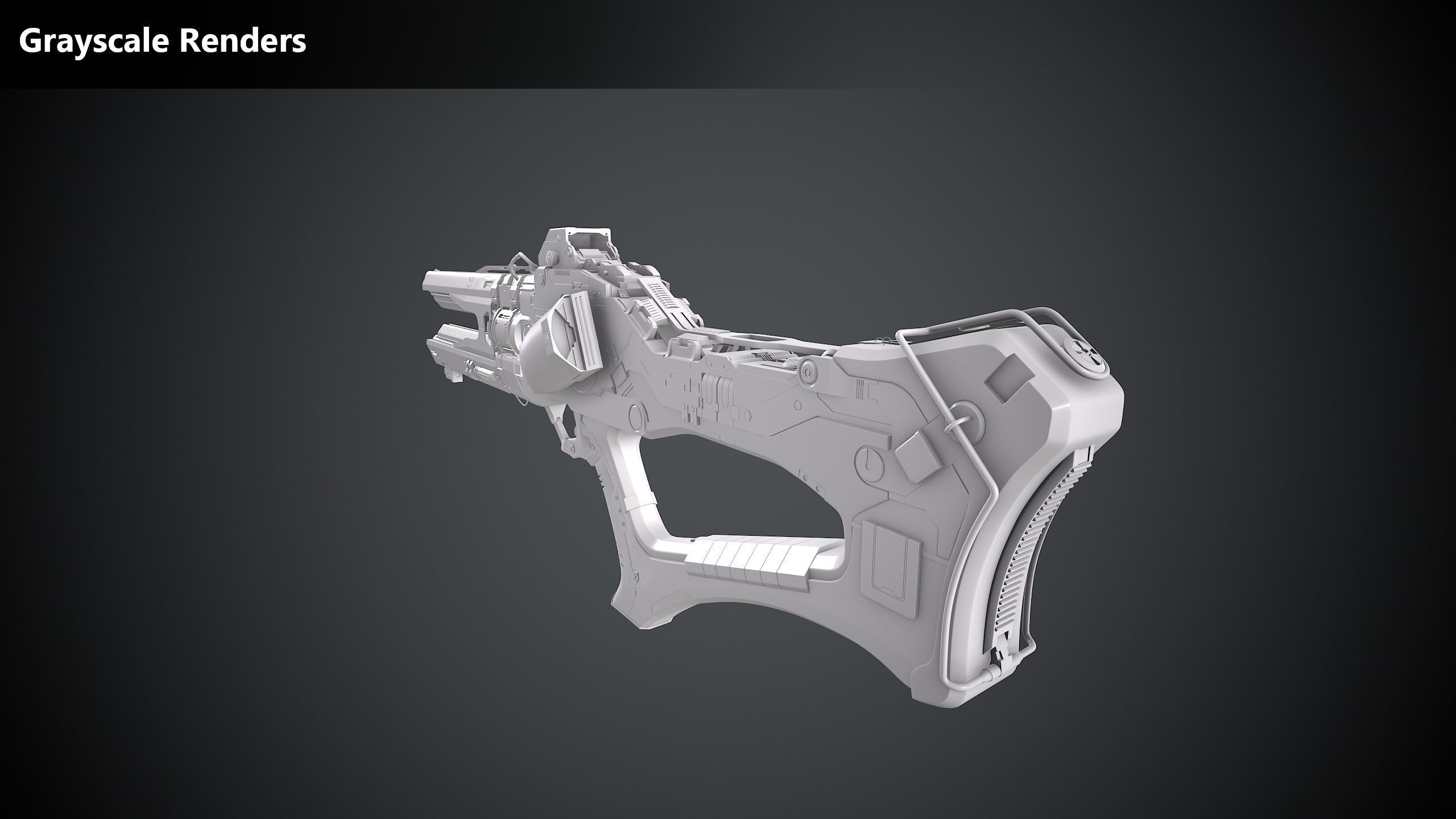 Xeno Rail Gun - A Concept 3D Weapon Low-poly 3D model_8