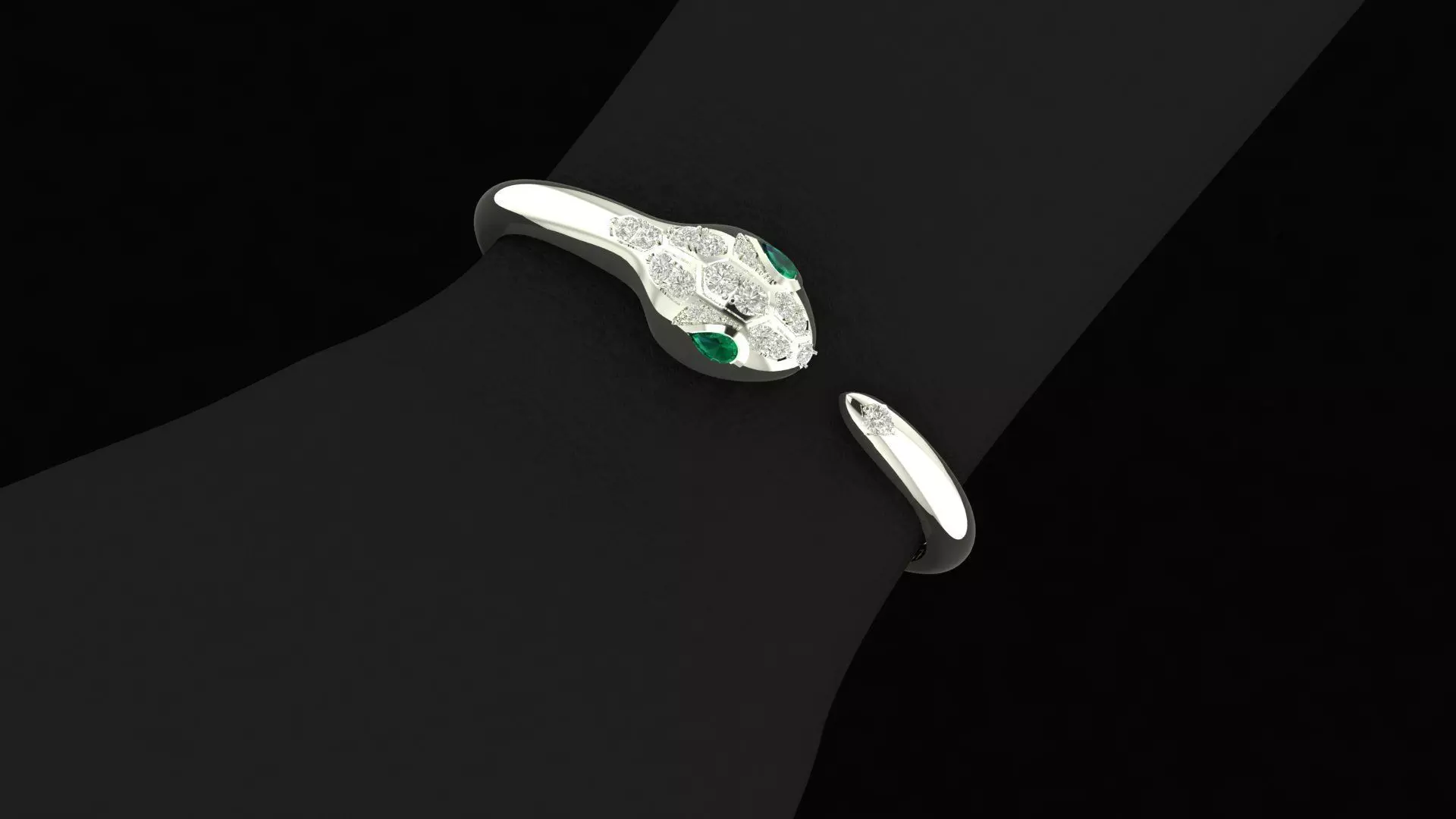 Bulgari SERPENTI SEDUTTORI Bracelets Diamonds 3D print model