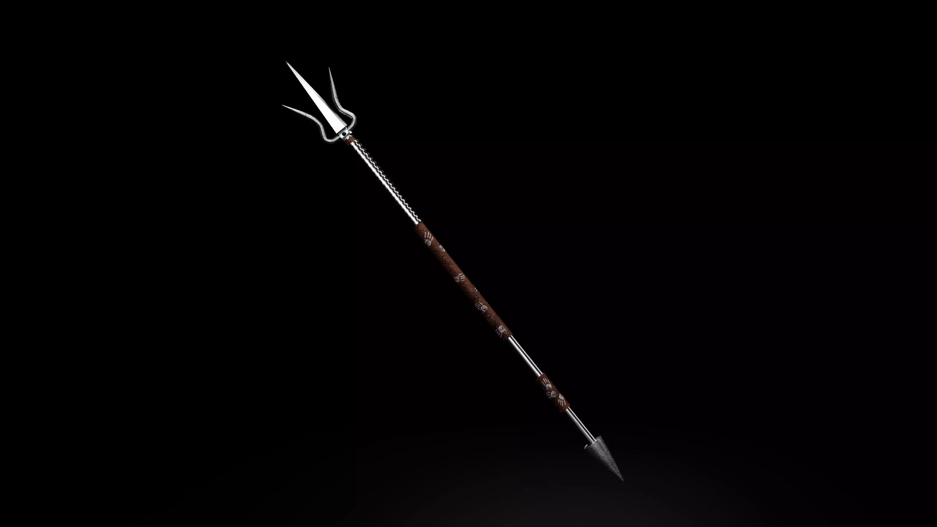 spear Free low-poly 3D model_0
