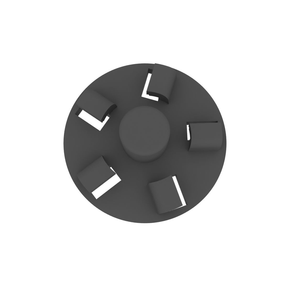 Coupling for vegetable cutter for meat grinder Grunhelm 3D print model_9