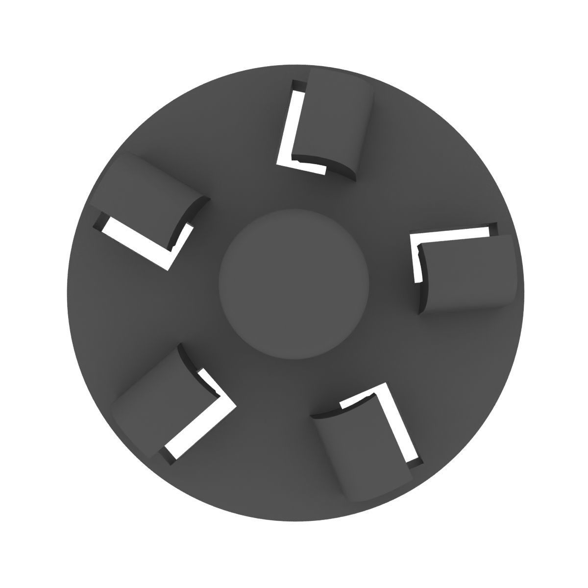 Coupling for vegetable cutter for meat grinder Grunhelm 3D print model_5