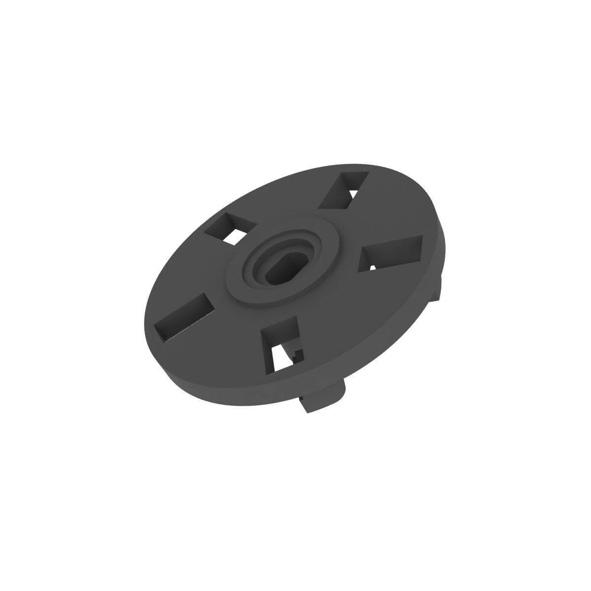 Coupling for vegetable cutter for meat grinder Grunhelm 3D print model_11