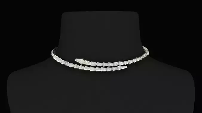 Bulgari Serpenti Viper Choker Necklace  3D print model