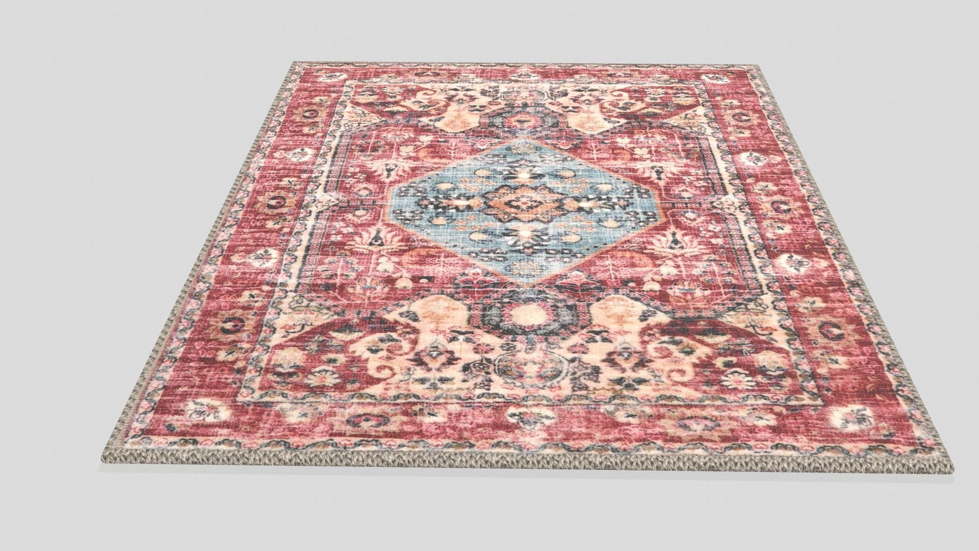 Carpet Low-poly 3D model_4