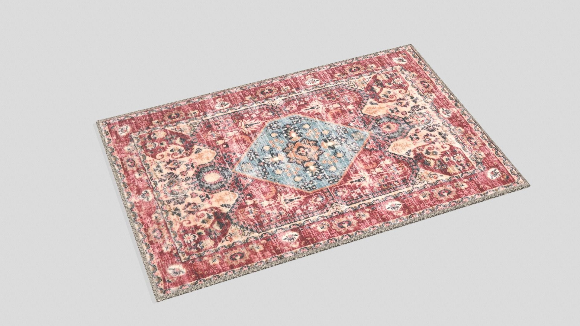 Carpet Low-poly 3D model_2