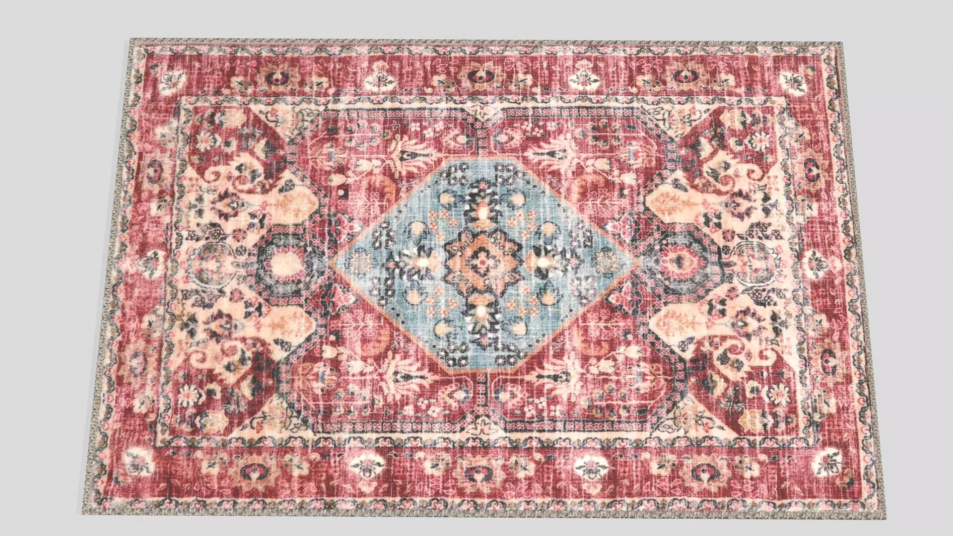 Carpet Low-poly 3D model_0