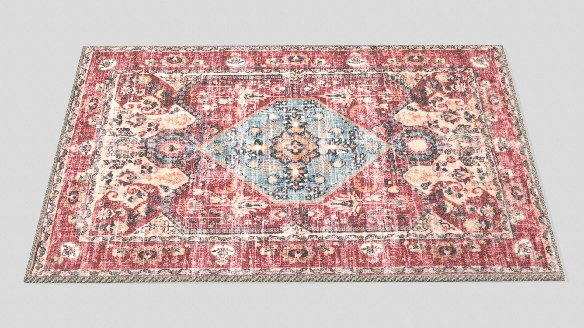 Carpet Low-poly 3D model_7