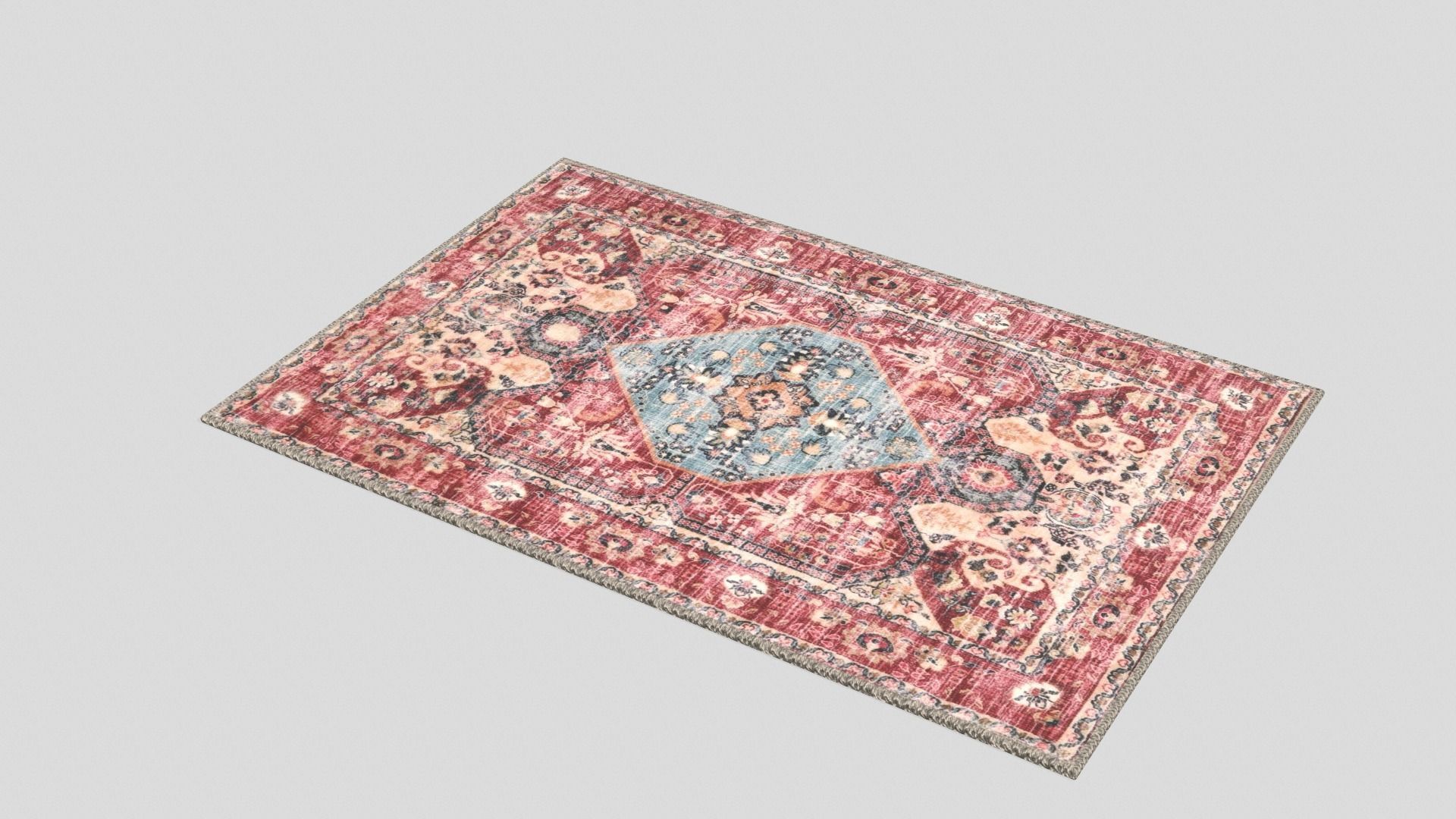 Carpet Low-poly 3D model_3