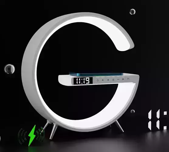 Led table lamp with wireless charging G type