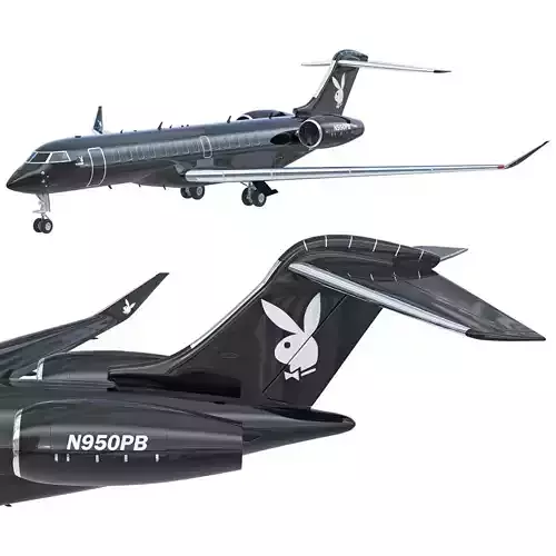 Playboy Big Bunny airplane 3D model