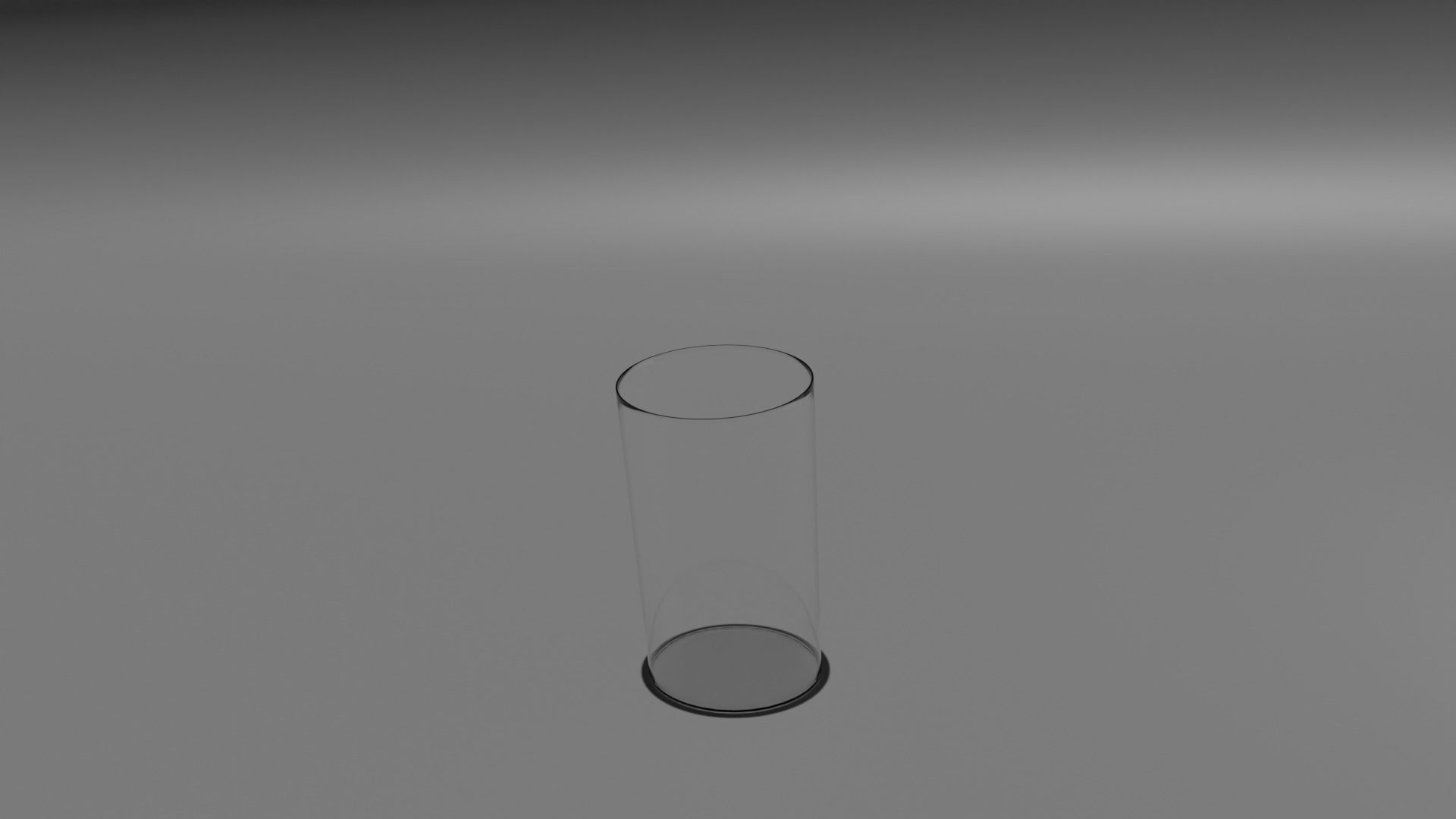Set of glasses and plates Low-poly 3D model_2