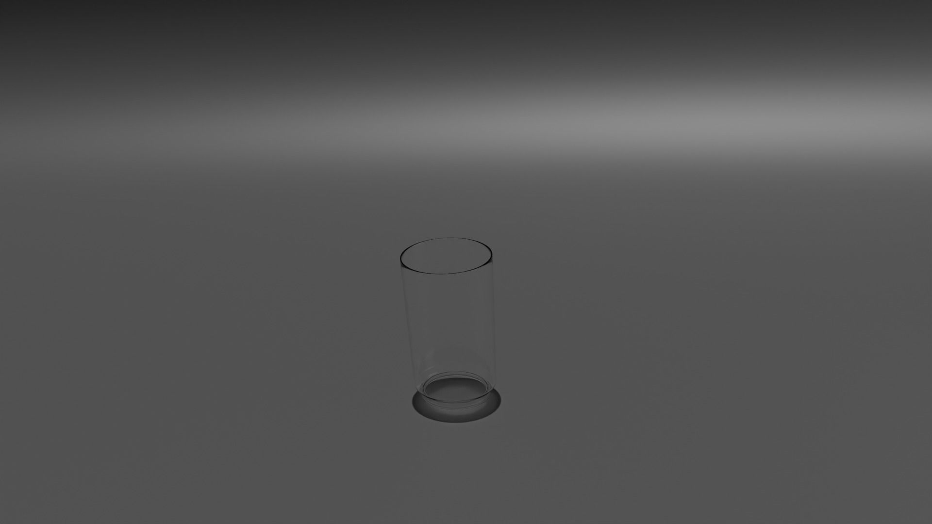 Set of glasses and plates Low-poly 3D model_3