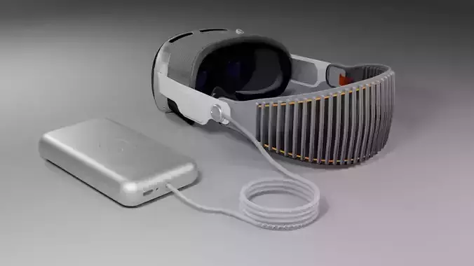 Apply Vision pro Low-poly 3D model