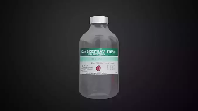 Aquades Steril Low-poly 3D model