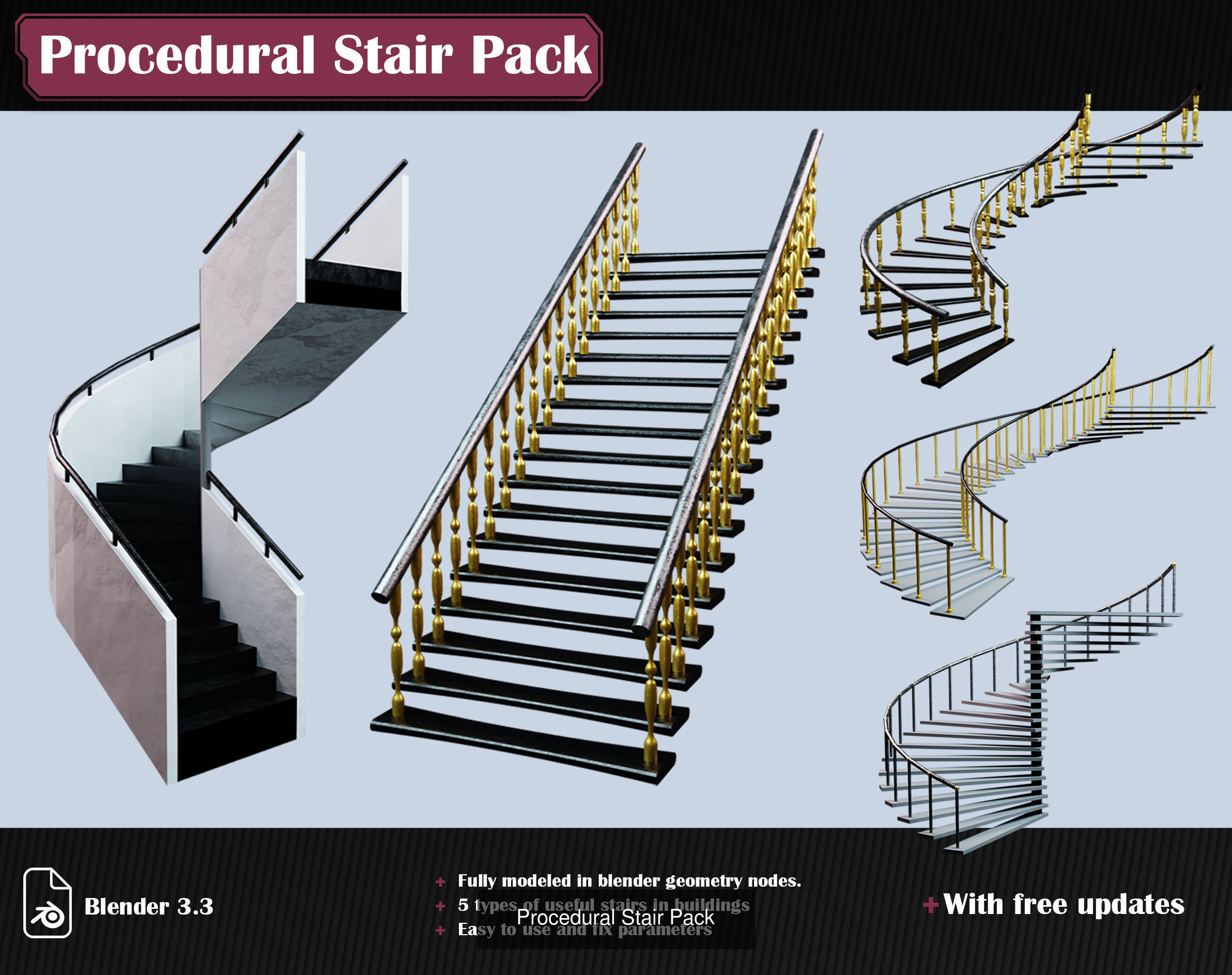 Procedural Generators for Blender 3D Model Collection_5