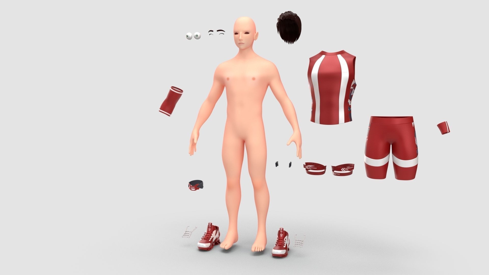 Sports Man Jack 3D model_15
