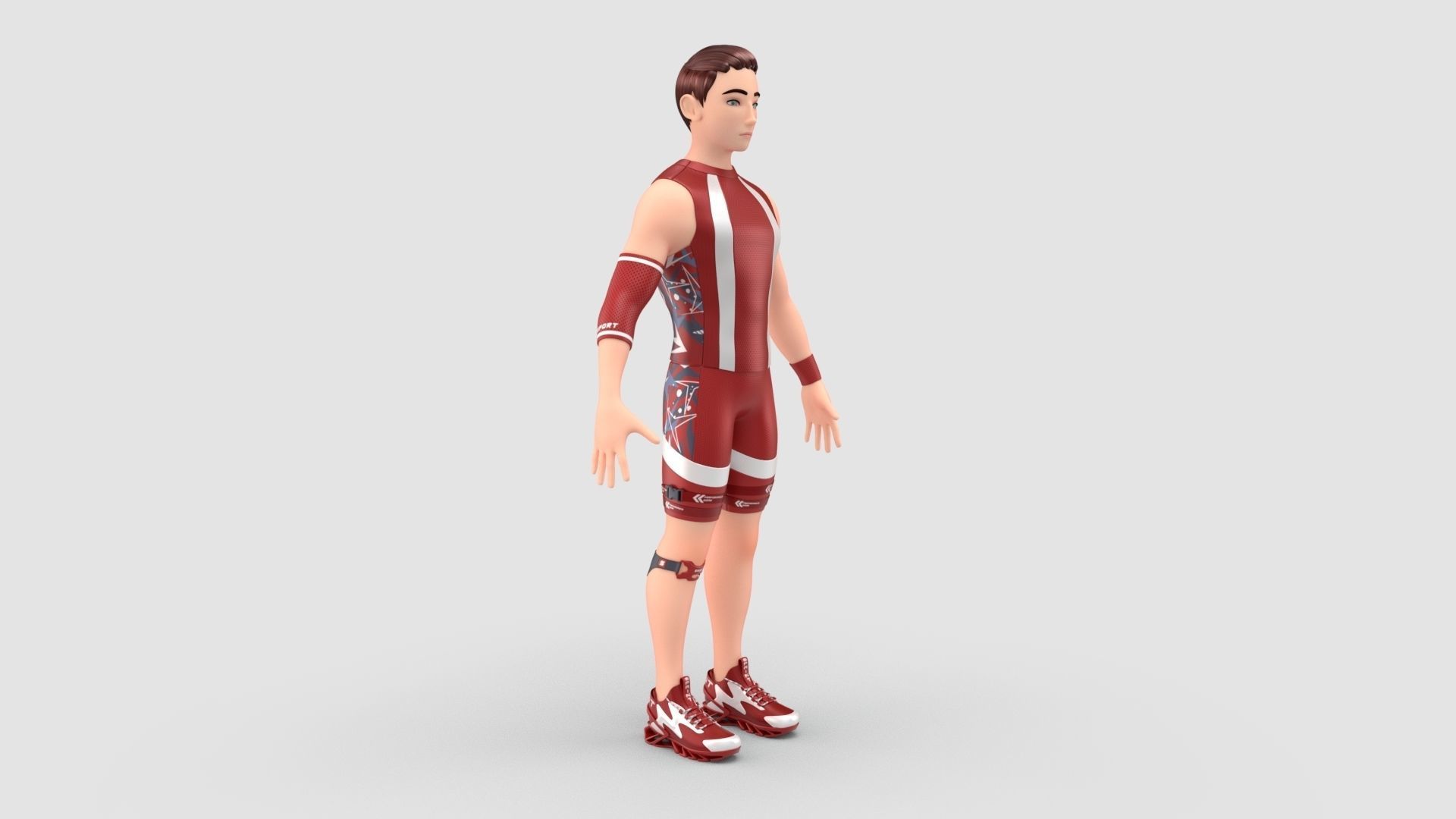 Sports Man Jack 3D model_2
