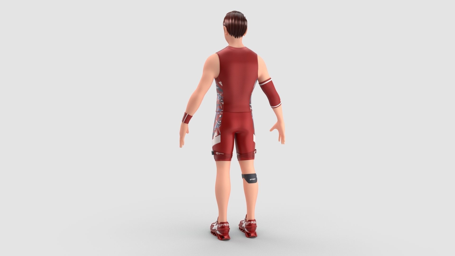 Sports Man Jack 3D model_4