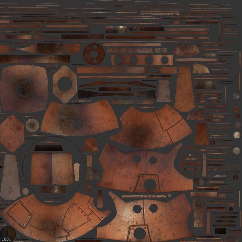 Stylized Helibot Cartoony Robot Low-poly 3D model_18