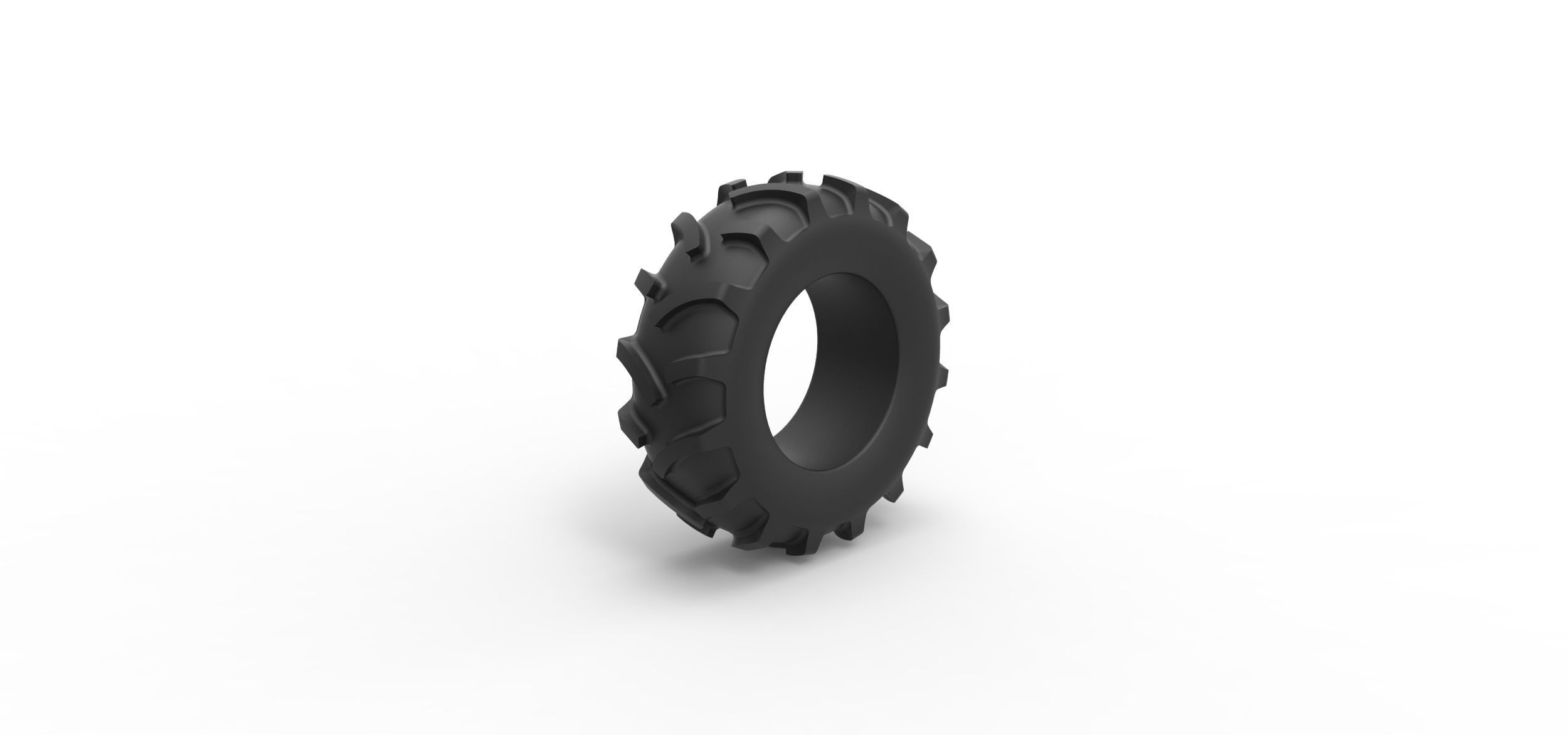 Tractor tire 26 Scale 1 to 25 3D print model_1