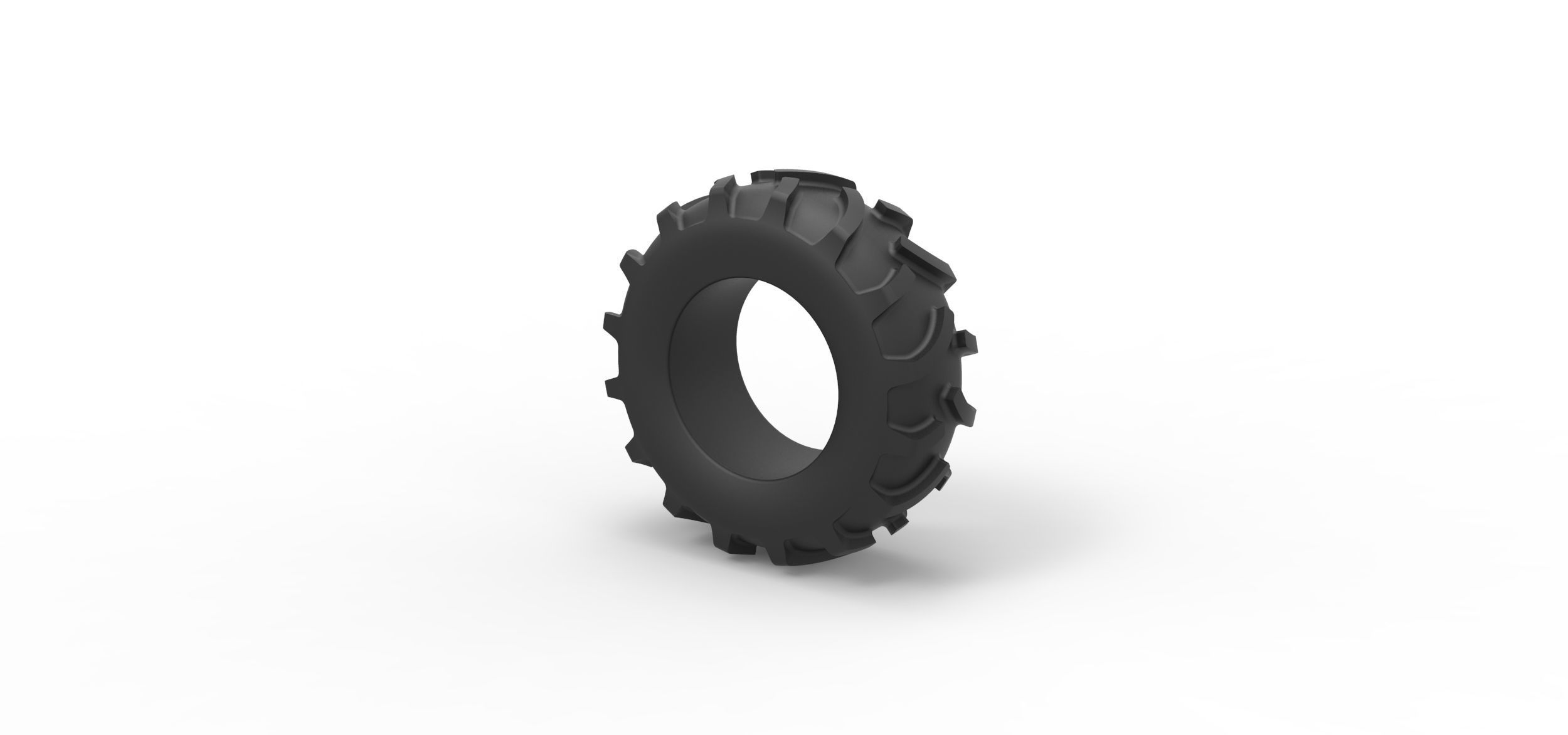 Tractor tire 26 Scale 1 to 25 3D print model_6